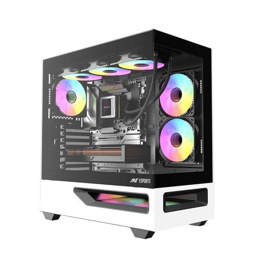 ANT ESPORTS CABINET BLACK & WHITE - CRYSTAL SPECTRA - Pakshal Impex