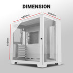ANT ESPORTS CABINET WITH FANS WHITE - CRYSTAL XL - Pakshal Impex