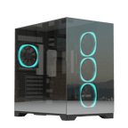 Ant Esports Chassis Crystal Mirror - Black ( Chassis Without Power Supply ) - Pakshal Impex
