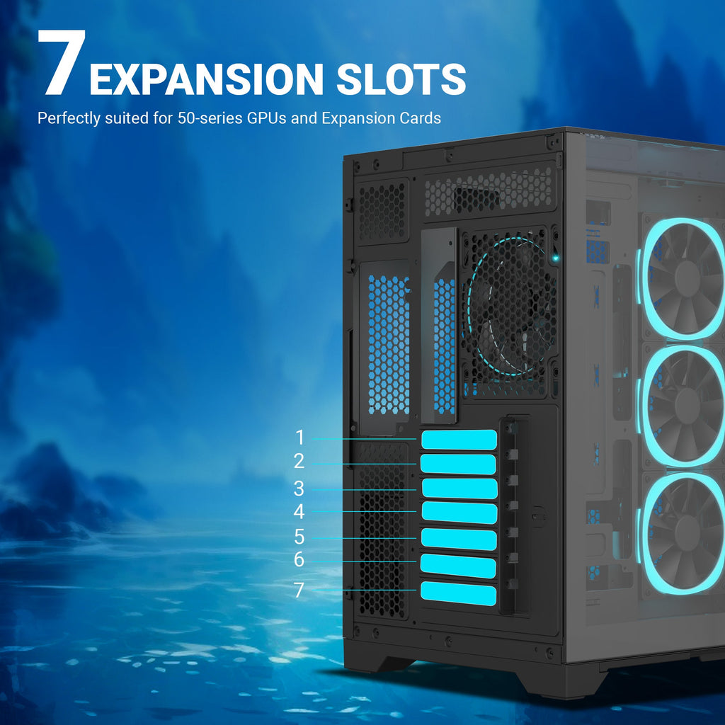 Ant Esports Chassis Crystal Mirror - Black ( Chassis Without Power Supply ) - Pakshal Impex