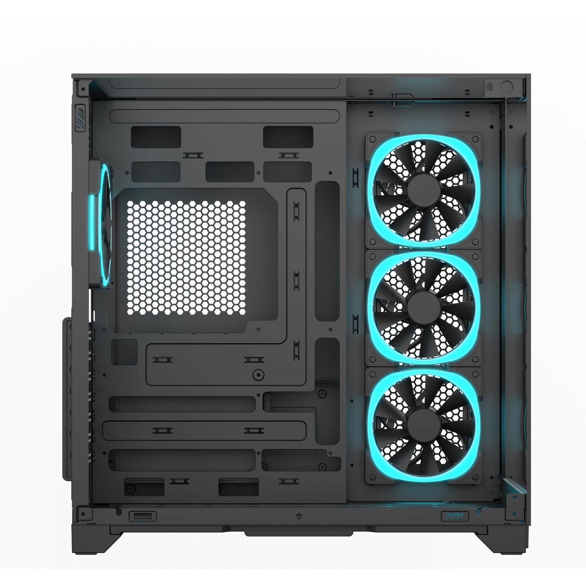 Ant Esports Chassis Crystal Mirror - Black ( Chassis Without Power Supply ) - Pakshal Impex