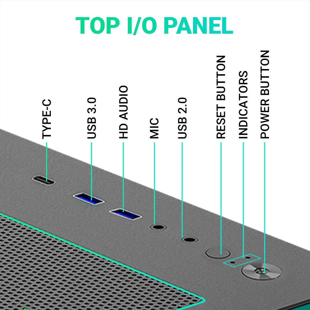 Ant Esports Chassis CRYSTAL X11 ( Chassis Without PSU ) - Pakshal Impex
