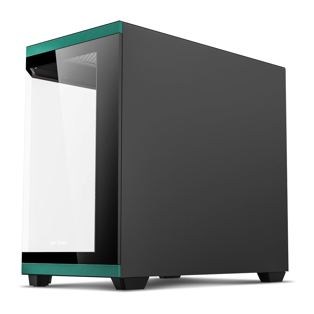 Ant Esports Chassis CRYSTAL X11 Green ( Chassis Without Power Supply ) - Pakshal Impex