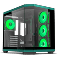 Ant Esports Chassis CRYSTAL X11 Green ( Chassis Without Power Supply ) - Pakshal Impex