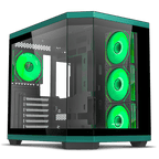 Ant Esports Chassis CRYSTAL X11 Green ( Chassis Without Power Supply ) - Pakshal Impex