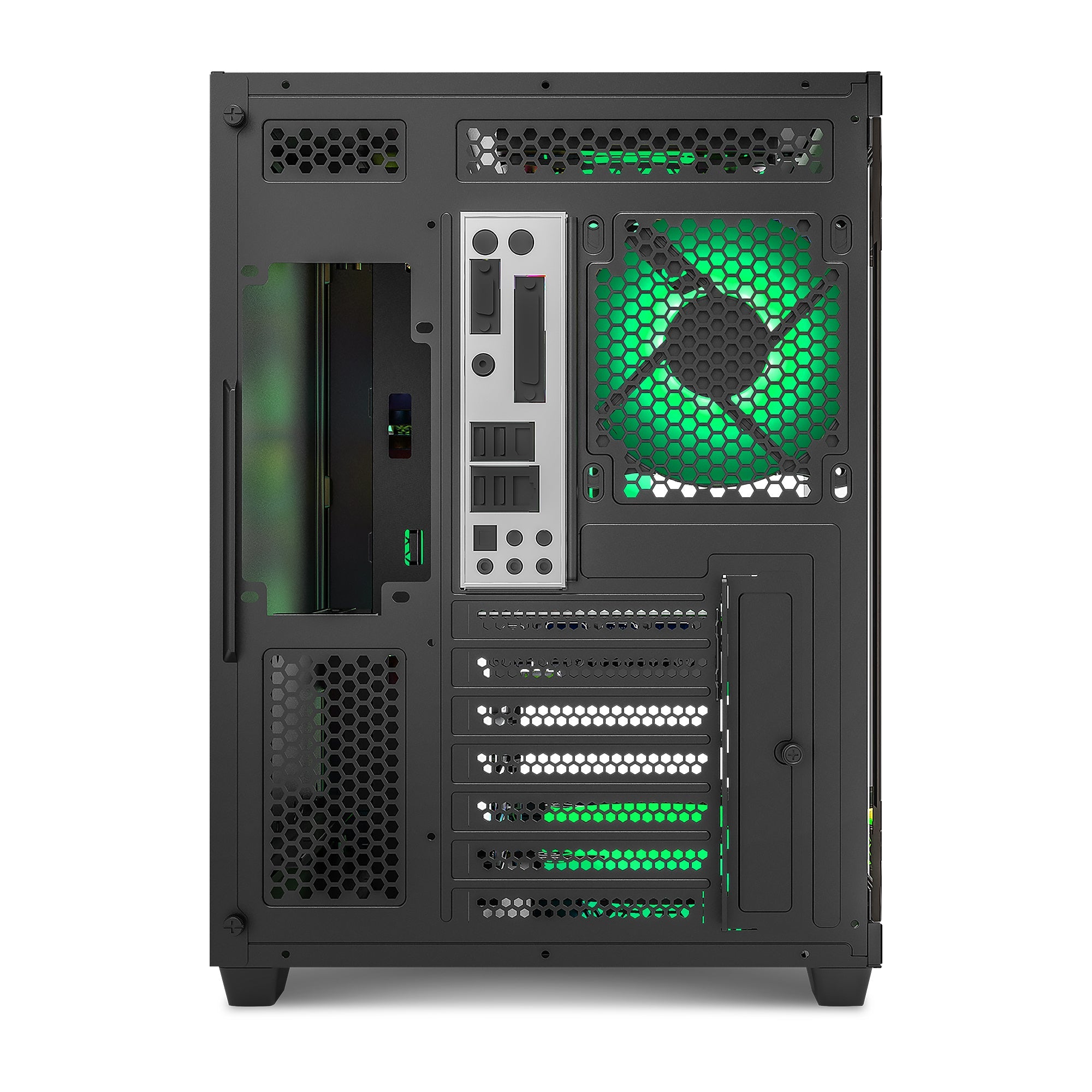 Ant Esports Chassis CRYSTAL X11 Green ( Chassis Without Power Supply ) - Pakshal Impex