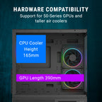 Ant Esports Chassis Crystal X3 LCD - Black ( Chassis Without Power Supply ) - Pakshal Impex