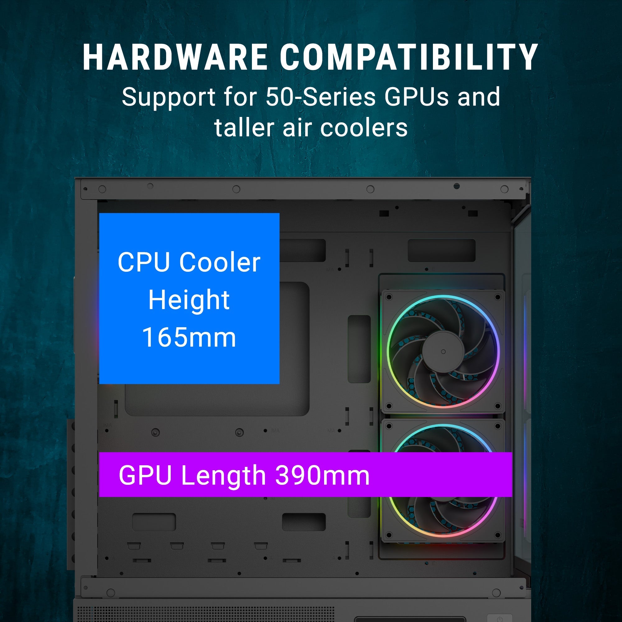 Ant Esports Chassis Crystal X3 LCD - Black ( Chassis Without Power Supply ) - Pakshal Impex