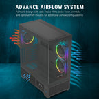 Ant Esports Chassis Crystal X3 LCD - Black ( Chassis Without Power Supply ) - Pakshal Impex