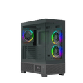 Ant Esports Chassis Crystal X3 LCD - Black ( Chassis Without Power Supply ) - Pakshal Impex