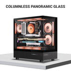 Ant Esports Chassis Crystal X6 -Black ( Chassis Without Power Supply ) - Pakshal Impex