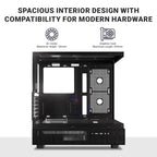 Ant Esports Chassis Crystal X6 -Black ( Chassis Without Power Supply ) - Pakshal Impex