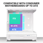Ant Esports Chassis Crystal X6 -White ( Chassis Without Power Supply ) - Pakshal Impex
