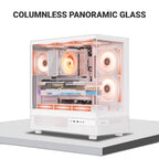 Ant Esports Chassis Crystal X6 -White ( Chassis Without Power Supply ) - Pakshal Impex