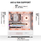 Ant Esports Chassis Crystal X6 -White ( Chassis Without Power Supply ) - Pakshal Impex