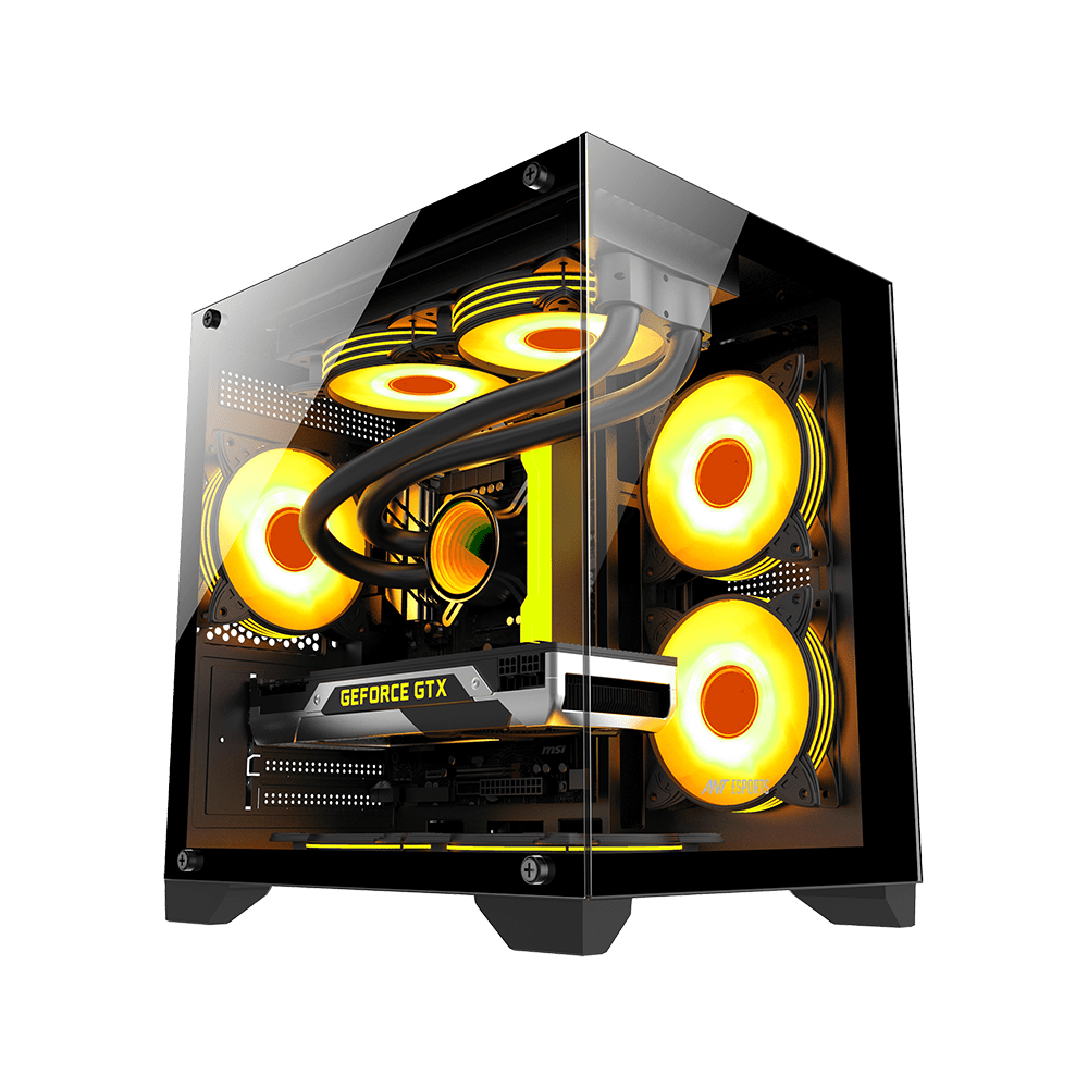 Ant Esports Chassis CRYSTAL Z2 Black ( Chassis Without Power Supply ) - Pakshal Impex