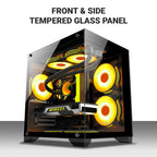 Ant Esports Chassis CRYSTAL Z2 Black ( Chassis Without Power Supply ) - Pakshal Impex
