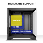 Ant Esports Chassis CRYSTAL Z2 Black ( Chassis Without Power Supply ) - Pakshal Impex