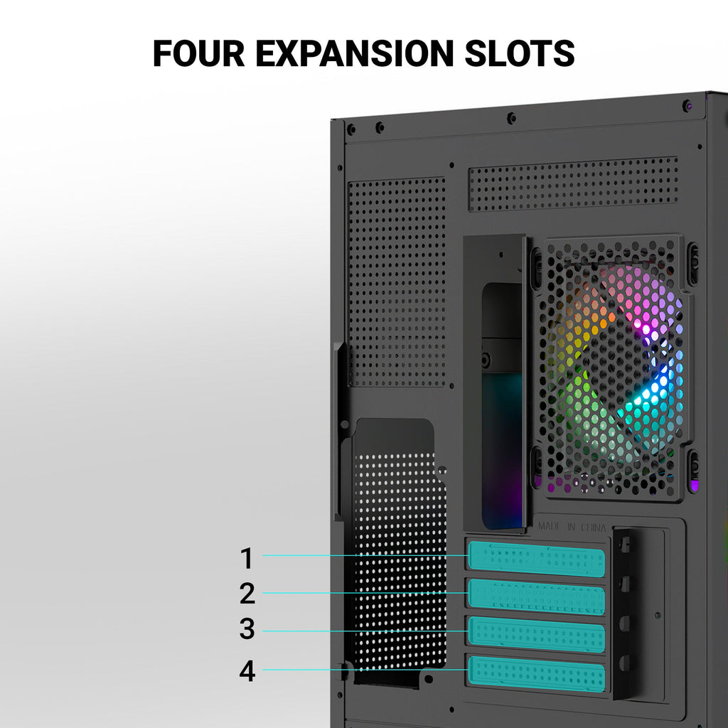 Ant Esports Chassis CRYSTAL Z2 Black ( Chassis Without Power Supply ) - Pakshal Impex