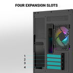 Ant Esports Chassis CRYSTAL Z2 Black ( Chassis Without Power Supply ) - Pakshal Impex