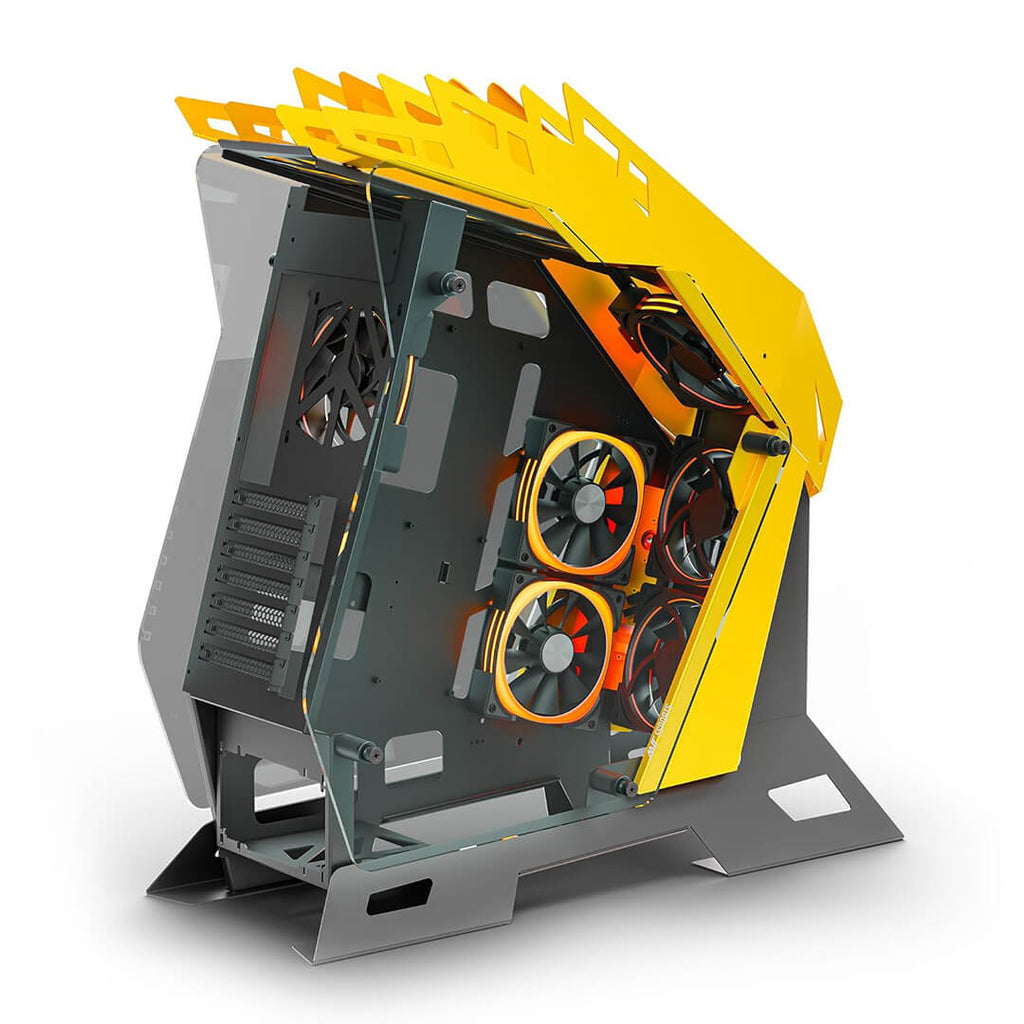 Ant Esports Chassis Cypher G7 Mid -Tower ATX Special Gaming Computer Case (BLACK & YELLOW) - Pakshal Impex