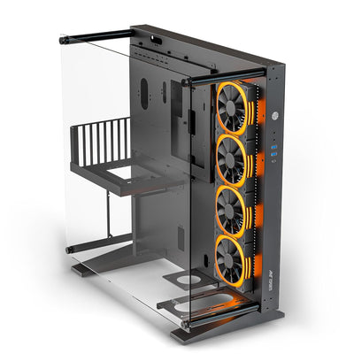 Ant Esports Chassis Cypher K9 Full -Tower ATX Open Frame Special Gaming Computer Case (BLACK) - Pakshal Impex