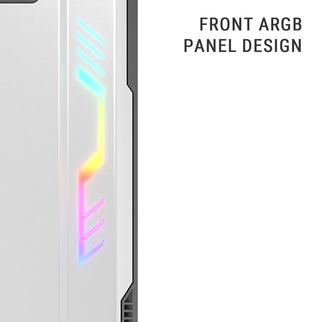 Ant Esports Chassis Eclipse - White Black ( Chassis Without Power Supply ) - Pakshal Impex