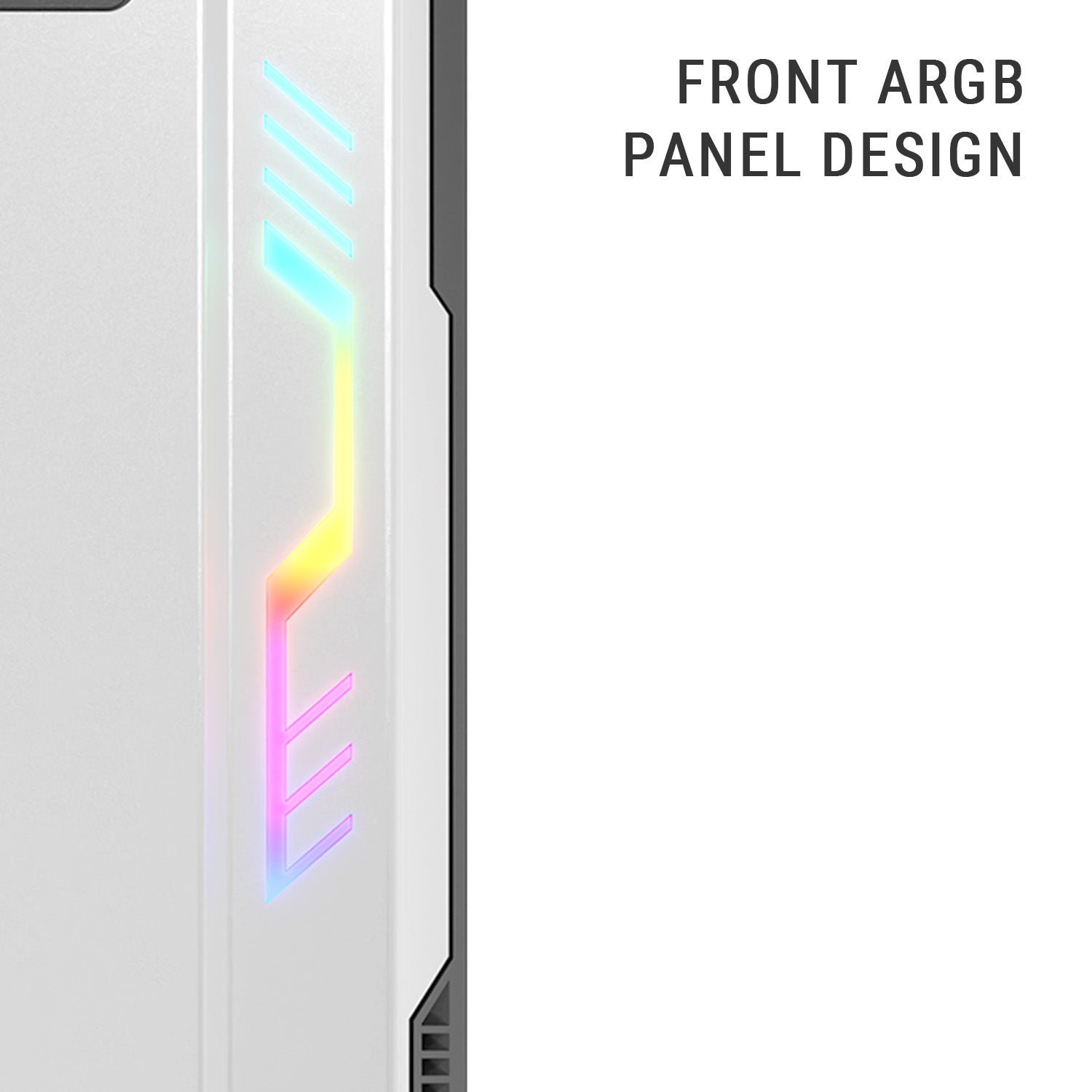 Ant Esports Chassis Eclipse - White Black ( Chassis Without Power Supply ) - Pakshal Impex
