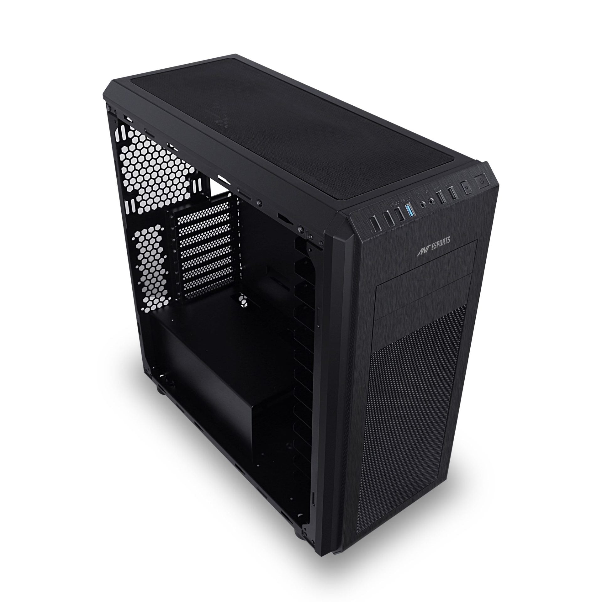 Ant Esports Chassis VANGUARD (Black) Without Power Supply - Pakshal Impex