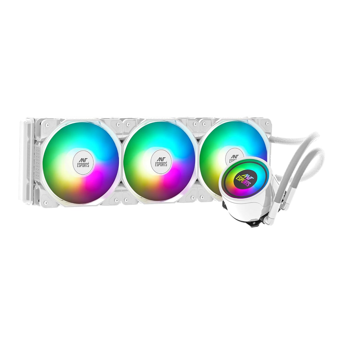 ANT ESPORTS CPU COOLER ARGBWITH HEATSINK WHITE - ICE360 - Pakshal Impex