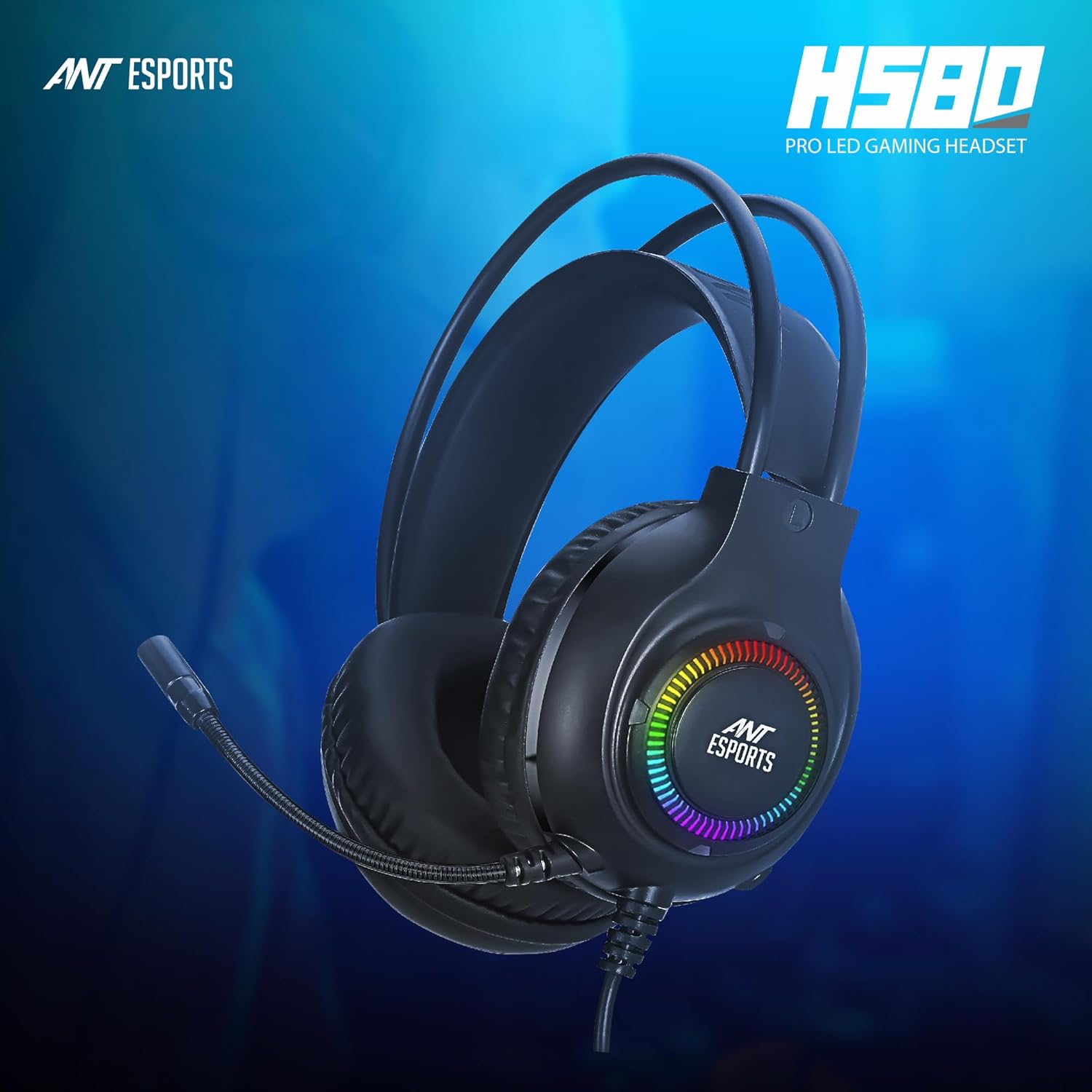 ANT ESPORTS GAMING HEADPHONE BLACK - H580 - Pakshal Impex