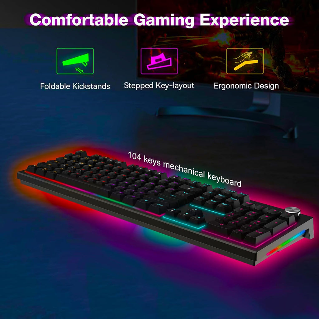 ANT ESPORTS KEYBOARD BLUE SWITCHES - MK1850 - Pakshal Impex