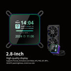 ANT ESPORTS LIQUID COOLER ARGB 360MM WITH 2.8 INCH LCD DISPLAY BLACK - GLACIUS 360D - Pakshal Impex