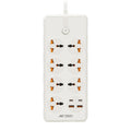 ANT ESPORTS MULTI SOCKET POWER STRIP WHITE - PS722 - Pakshal Impex