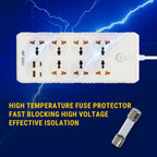 ANT ESPORTS MULTI SOCKET POWER STRIP WHITE - PS722 - Pakshal Impex