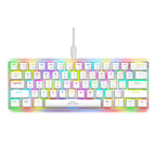 ANT ESPORTS RGB MINI MECHANICAL GAMING KEYBOARD WHITE-BROWN SWITCH - MK1300V2 - Pakshal Impex