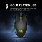 ANT ESPORTS RGB WIRED GAMING COMBO BLACK - KM1650 - Pakshal Impex