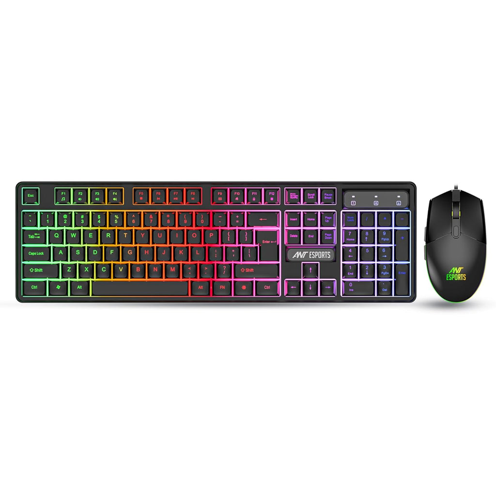 ANT ESPORTS RGB WIRED GAMING COMBO BLACK - KM1650 - Pakshal Impex