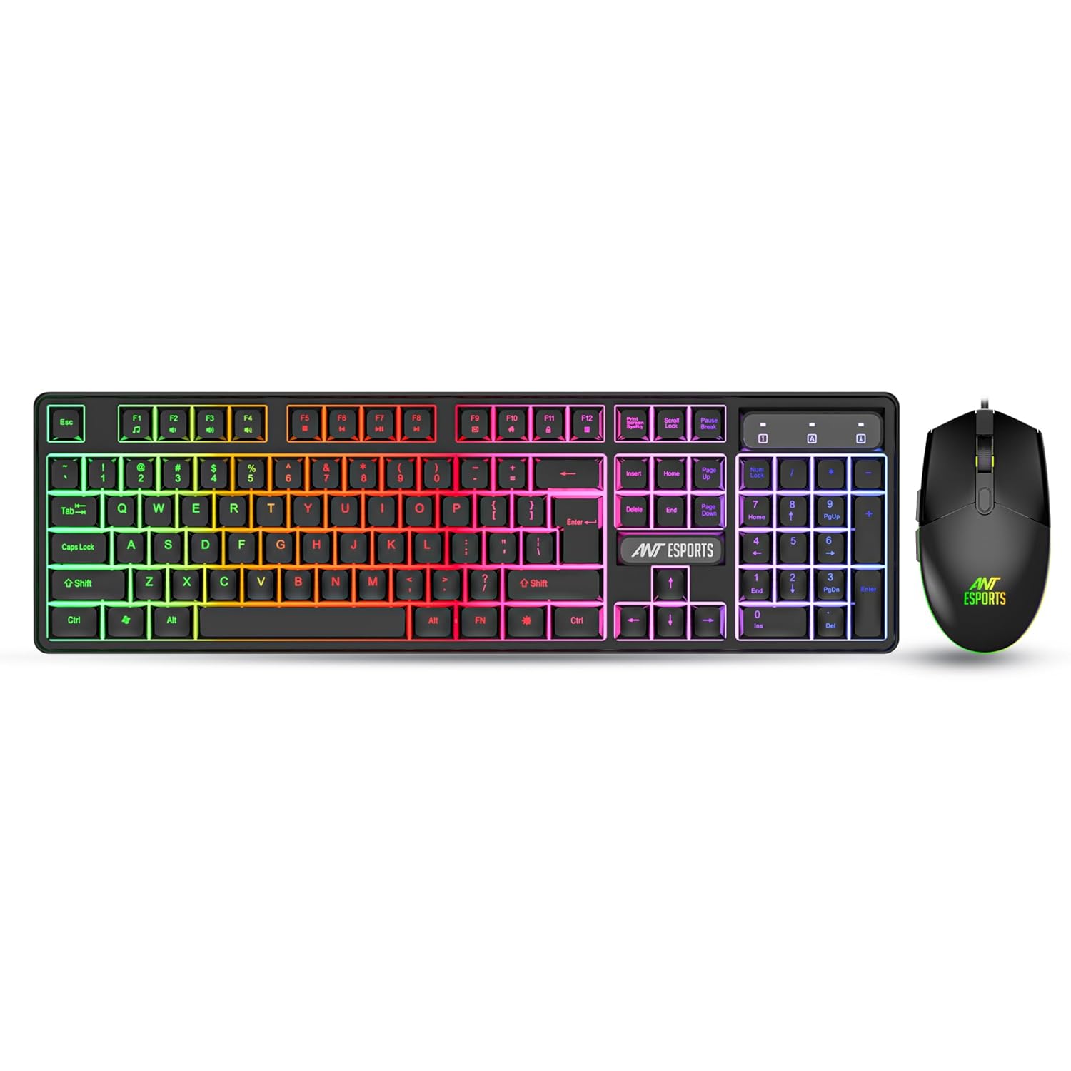 ANT ESPORTS RGB WIRED GAMING COMBO BLACK - KM1650 - Pakshal Impex