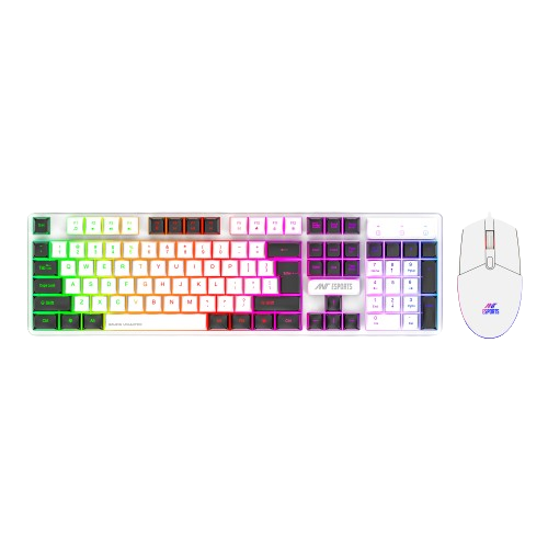 ANT ESPORTS WIRE BACKLIT GAMING COMBO B&W-KM1610PRO - Pakshal Impex
