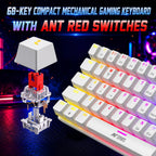 ANT ESPORTS WIRED MECHANICAL KEYBOAD WHITE-MK1200 - Pakshal Impex