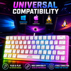 ANT ESPORTS WIRED MECHANICAL KEYBOAD WHITE-MK1200 - Pakshal Impex