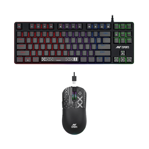ANT ESPORTS – WIRED MECHANICAL KEYBOARD MOUSE COMBO - THUNDER 20 - Pakshal Impex