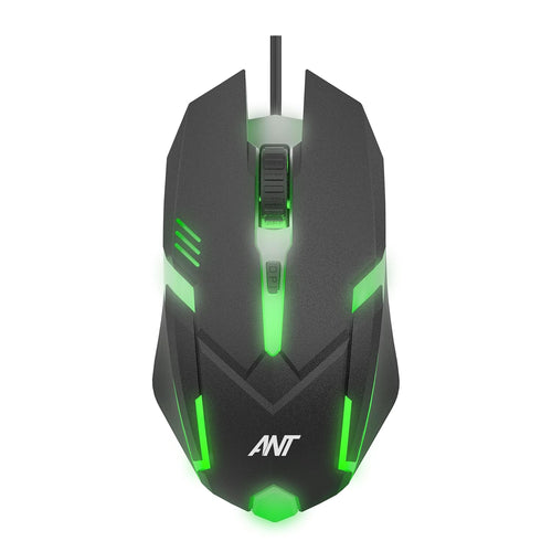 ANT ESPORTS - WIRED OPTICAL GAMING MOUSE BLACK – GM46 - Pakshal Impex