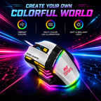 ANT ESPORTS – WIRED OPTICAL GAMING MOUSE WHITE – STRIKE 10 - Pakshal Impex