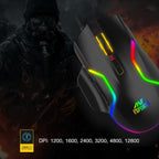 ANT ESPORTS – WIRED RGB OPTICAL GAMING MOUSE BLACK – GM340 - Pakshal Impex