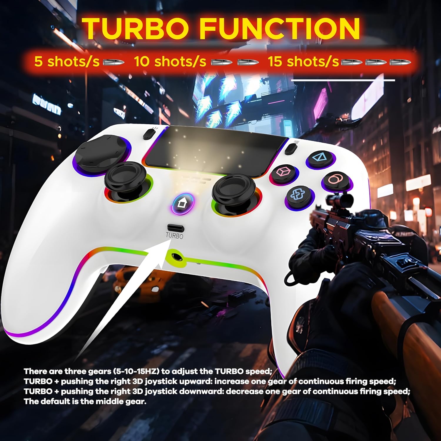 ANT ESPORTS - WIRELESS GAMEPAD WHITE - POWER STRIKE 5 - Pakshal Impex