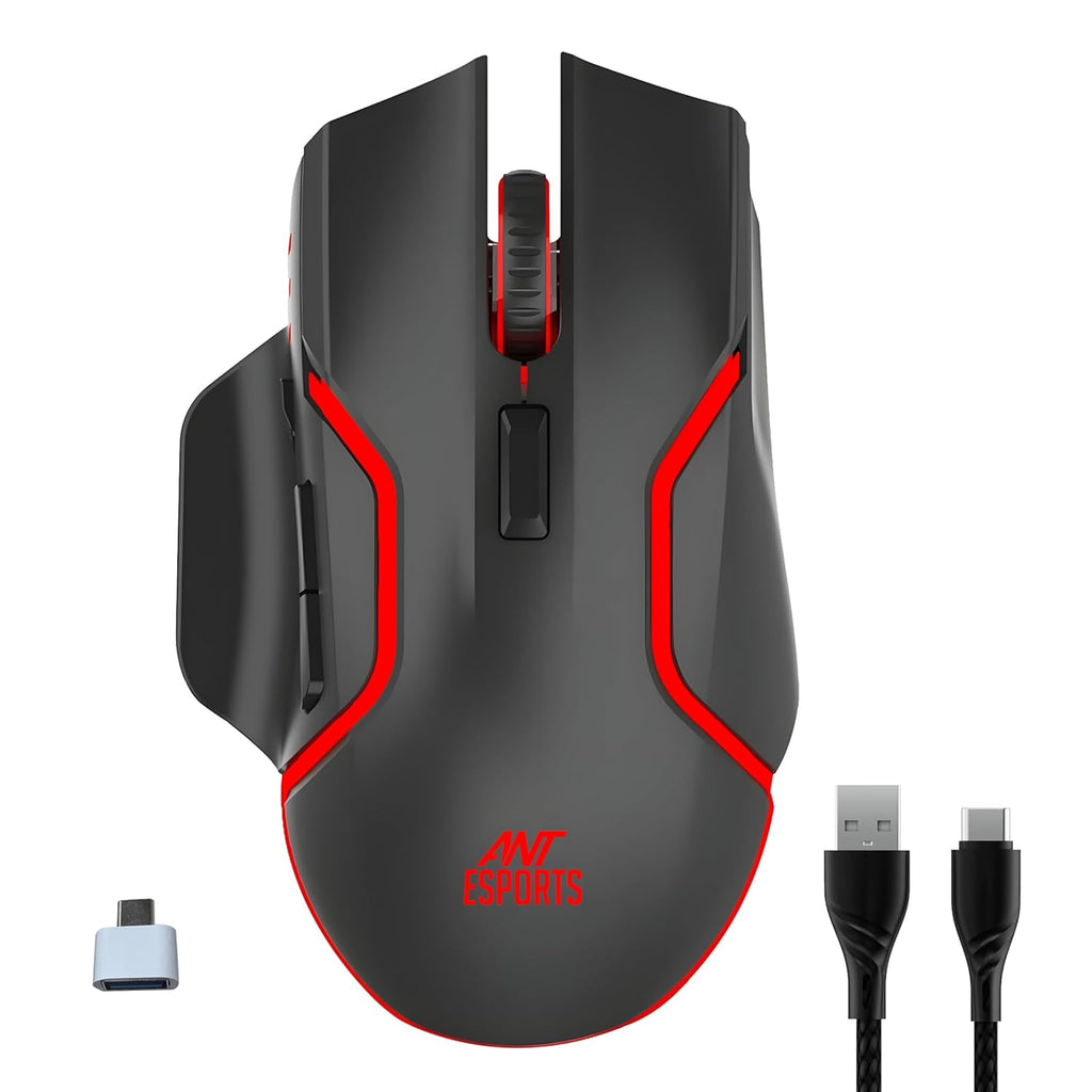 ANT ESPORTS – WIRELESS OPTICAL GAMING MOUSE BLACK - GM320 PRO - Pakshal Impex