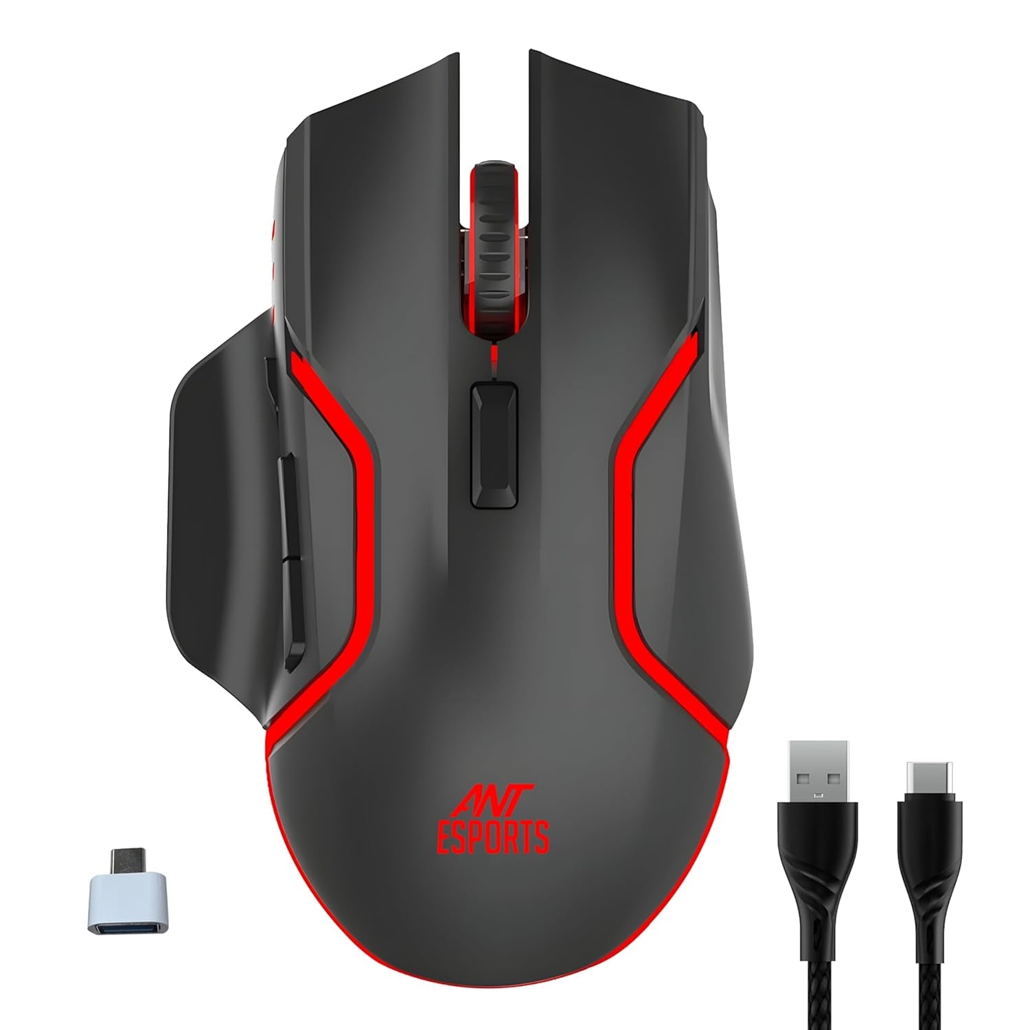 ANT ESPORTS – WIRELESS OPTICAL GAMING MOUSE BLACK - GM320 PRO - Pakshal Impex