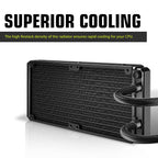 ANT VALUE 240MM LIQUID COOLER BLACK - AV240 - Pakshal Impex
